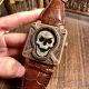 Perfect Replica Bell And Ross BR-01 Skull Brown Leather Strap 46mm Watch (2)_th.jpg